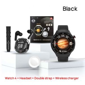 Nueva llegada D21 pantalla redonda relojes inteligentes reloj 4 conjunto de auriculares de moda y 2 correas relojes deportivos <span class=keywords><strong>dispositivos</strong></span> portátiles - Product Image 3