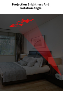 Kỹ thuật số Chiếu Đồng Hồ Báo Thức trên Trần với Nhiệt Độ Trong Nhà - Product Image 4