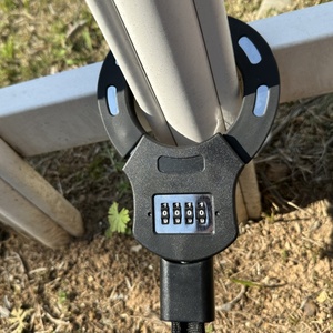 ヘビーデューティーツインズ盗難防止防水手錠<span class=keywords><strong>4</strong></span>桁コンビネーションチェーンロック、EスクーターEバイク自転車バイク用バッグ付き - Product Image 2