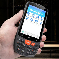 Appareil PDA industriel mobile robuste Android 12/15, processeur MTK Octa-core 2,3 GHz, 4 Go + 64 Go, batterie 4000 mAh, lecteur de codes-barres 2D