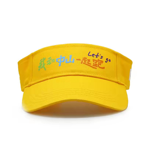 Cappello <span class=keywords><strong>da</strong></span> Sole per Donna con Logo Personalizzato Stampato, Visiera Vuota per Sport, Golf, Tennis, Corsa - Vendita all'Ingrosso dalla Fabbrica - Product Image 2