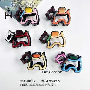 Pince à cheveux Oil Drip West Highland White Terrier Puppy Claw Clip 8,5 cm - Product Image 1