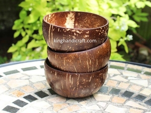 Hand Polished Classic <b>Coconut</b> <b>Shell</b> Bowl Eco-Friendly Lightweight Durable for Smoothie Salad Breakfast Fruit Kitchenware - Product Image 5