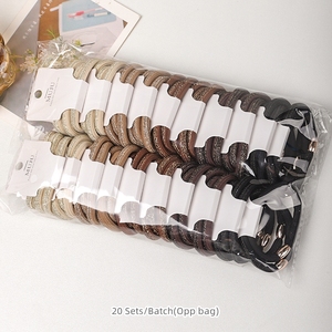Lot de 3 Chouchous Épais et Très Élastiques pour Femmes, avec Perles Dorées Haut de Gamme et Design Tressé - Product Image 5