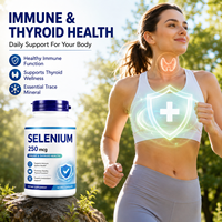 Capsules de Sélénium en Gros, 250 mcg, 60 Capsules Végétales, Soutien Antioxydant, Booster Thyroïdien, Complément Alimentaire