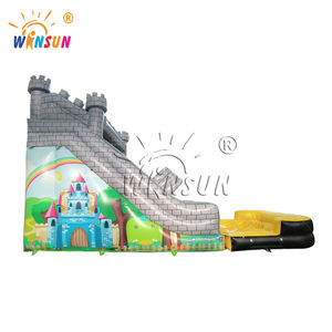 WINSUN Custom Commercial Adults Kids Blow Up Slide Ancient <b>Castle</b> PVC Inflatable Dry Slide - Product Image 2