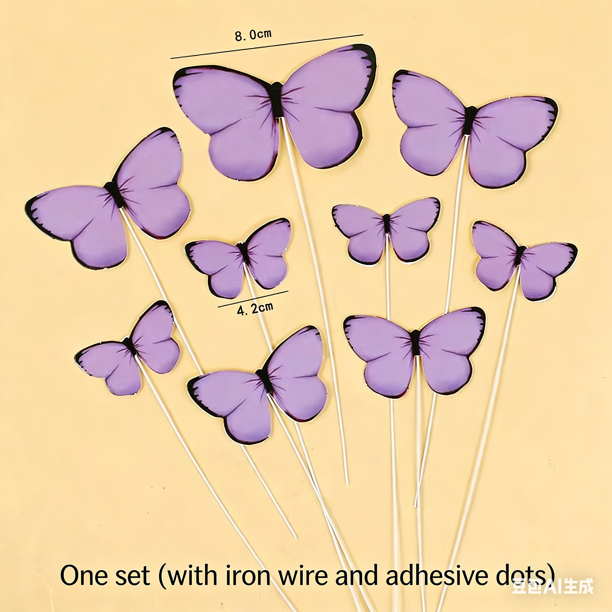 Papillon violet imprimé