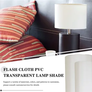 Modernes Stofflicht Schatten grau weiß Trommel-Lampenschutz runde Decken-Hängellampe dekorierte Lampenschutzlampe