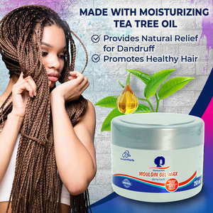Gel coiffant anti-pelliculaire à l'huile d'arbre à thé, non-croquant, pour tresses, dreadlocks et ondulations - Product Image 2