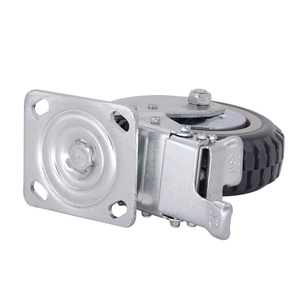 Fabrikverkauf Edelstahl 250Kg 6 Zoll Hochleistungs-PU-MW-Lenkrolle mit Bremse - Product Image 6