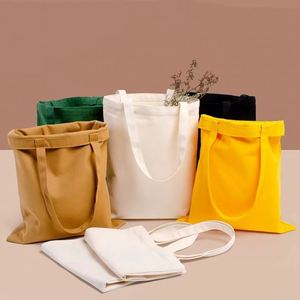 Sac fourre-tout d'épicerie en toile de coton biologique écologique avec logo personnalisable-taille et couleur recyclable promotionnel - Product Image 2