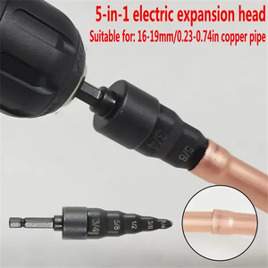 Bộ dụng cụ mở rộng ống đồng điều hòa không khí 5 trong 1, kèm mũi khoan mở rộng ống đồng với các đầu mũi khoan 1/4, 3/8, 1/2, 5/8, 3/4 - Product Image 4