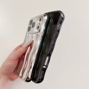 เคสโทรศัพท์มือถือลายคลื่นริ้วสีไล่ระดับแบบเคลือบเงาสำหรับ iPhone 17 16 15 14 Pro Max - Product Image 6