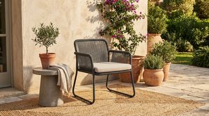 Silla de Jardín Tejida con Cuerda para Exteriores, Balcón, Terraza, Patio Trasero, Muebles de Jardín con Cuerda Resistente a los Rayos UV - Product Image 3