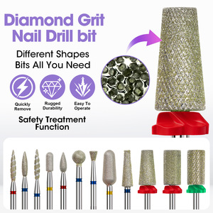 Electroplated Diamond Conical Nail <b>Drill</b> <b>Bit</b> Russian Manicure For Cuticle Dead Skin Posterior Edge Prep Manicure Salon Tools - Product Image 3