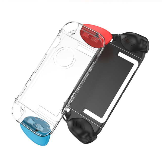 For Switch2 Crystal Clear Hard Case Detachable PC Skin with Grip Cover & Scratch-Resistant Protective Case for Nintendo Switch 2