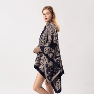 Zifeng OEM 2024 bufanda de mujer de anacardo grande de moda de otoño e invierno, capa de Chal cálida gruesa versátil - Product Image 2