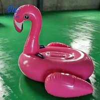 Flotteur gonflable pour l'eau, flamant rose, cygne, petit canard jaune, flotteur gonflable en PVC, jouet aquatique gonflable
