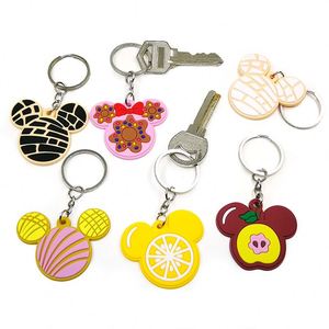 Hot Sale Mexican Style Pvc Rubber Keychain Cute Mickey Head <b>Pendant</b> Animation Advertising Gift Bag Accessories Doll Keyrings - Product Image 5