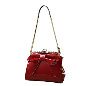 Elegante Bolso de Hombro en Forma de Almohada de Piel Sintética para Mujer, con Correa Desmontable y Forro de Poliéster, para Bodas y Eventos Nocturnos - Product Image 1