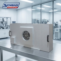 Unité de filtre-ventilateur Senbao FFU H14 avec filtre HEPA haute efficacité 2x4, pour salle blanche, en matériau galvanisé/SUS, stationnaire, nouveau modèle