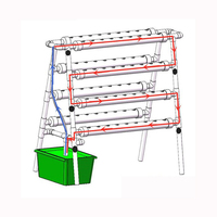 Système hydroponique vertical NFT en PVC, kit de culture à 36, 54, 72, 108 trous, tour de culture pour légumes