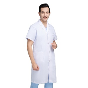 Haute qualité vêtements médicaux infirmière médecin vêtements de travail dame femmes hôpital vêtements <span class=keywords><strong>à</strong></span> manches longues manches courtes blouse de laboratoire blanche - Product Image 4