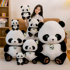 Brand New Haute Qualité <span class=keywords><strong>Noir</strong></span> Blanc Panda En Peluche Jouet Super Doux Chiffon Poupée Poupée pour Les Occasions D'anniversaire Super Doux Panda En Peluche Jouet - Product Image 1