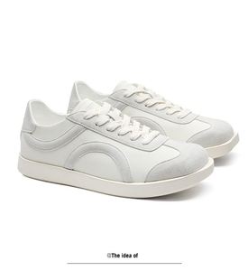 Chaussures décontractées polyvalentes à semelle plate, respirantes, en peluche, à lacets, bout carré, légères, antidérapantes et tendance - Product Image 5