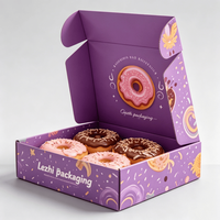 Boîte d'emballage en papier pour biscuits et gâteaux, design mignon, impression de logo personnalisée, qualité alimentaire, vente en gros