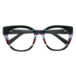 Montures de lunettes optiques classiques en acétate œil de chat polychromes pour femmes, dernier design vintage - Product Image 2