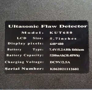 Détecteur de défauts à ultrasons portable KUT680 Inspection Détecteur de défauts à ultrasons