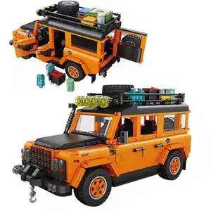 1/14 1269PCS Building Blocks Off Road Car SUV Travel Vehicle Land Guard DIY Assembly Bricks Toys