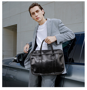 Zosi — sac à bandoulière en cuir véritable pour homme, mallette pour ordinateur portable, produit de fabrication chinoise, panama - Product Image 2