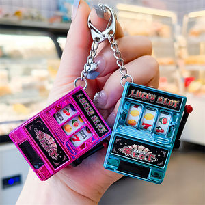 Llavero de Máquina Tragamonedas de <span class=keywords><strong>Casino</strong></span>, Juego de Frutas de la Suerte, para Recuerdos de Fiesta - Product Image 1