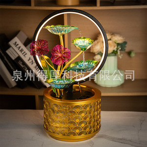 Rueda de Agua Feng Shui, Fuente Ecológica Pintada en 12 Colores para Sala de Estar u Oficina, Ideal para Regalo - Product Image 4