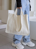 Sac en toile de coton personnalisé grande capacité, sac de shopping simple en toile pure, sac vierge pour sublimation à faible MOQ