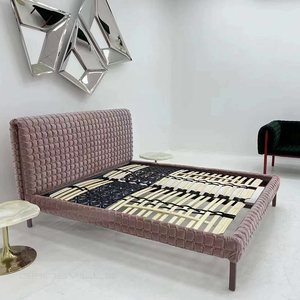 Gainsville muebles de lujo de alta calidad dormitorio tapizado 1,5 y 1,8 M juegos de cama matrimonial juego de cama doble - Product Image 6