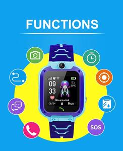 2025 <strong>Camera</strong> Smart Watch Touch Screen Kid Q12 Answer <strong>Call</strong> <strong>with</strong> SIM Card Smartwatch SOS Kids Waterproof Watch for Android IOS - Product Image 4