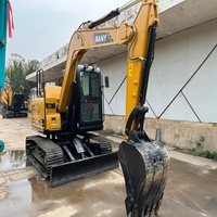 Excavatrice sur chenilles hydraulique Sany SY75C Pro d'occasion, fabriquée en Chine, moteur inclus, prix bas, haute qualité, pelle de construction