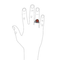 Bague pour homme en argent sterling 925, style rétro rayé, avec pierre précieuse ovale en onyx rouge/noir, bijoux punk turcs thaïlandais personnalisés