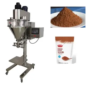 Máquina de llenado de polvo semiautomática de 5 ~ 5000g, máquinas de embolsado de leche en polvo de proteína de 1kg, llenadora de tornillo de bolsa de harina de panadería de 2kg