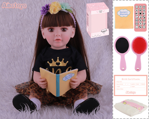 Poupée Reborn FiveStar de 56 cm en Vinyle et Caoutchouc, Jouet de Mode Réaliste pour Enfants, Idéale pour Lire des Histoires - Product Image 1