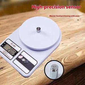 Aa बैटरी संचालित प्लास्टिक घरेलू डिजिटल इलेक्ट्रॉनिक स्केल ट्रे 10 किलो रसोई खाद्य दवा बेकिंग गहने - Product Image 2