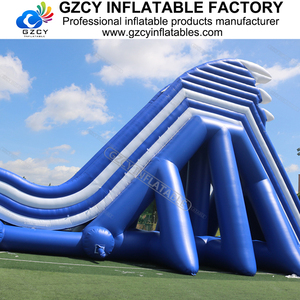 Trượt nước thương mại lớn lớn người lớn trượt nước trẻ em ngoài trời đôi trượt ướt với hồ bơi khung thép - Product Image 4