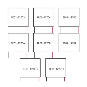 TEC1-12710 Peltier เทอร์โมอิเล็กทริคคูลเลอร์ 12v การทําความเย็นด้วยเซมิคอนดักเตอร์ TEC เทอร์โมอิเล็กทริคคูลเลอร์ Peltier