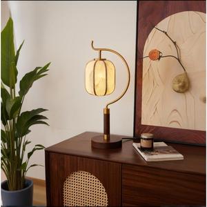Nueva Lámpara de Mesa Recargable de Madera de Fresno Estilo Chino, LED E27 con Control Táctil para Sala de Estar, Dormitorio, Mesita de Noche - Product Image 2