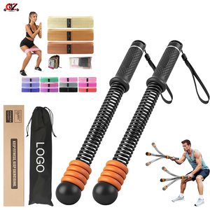 Venta al por mayor de fábrica: Cuerda de resistencia sin cuerda, versión de 4 anillos, silenciosa y portátil, con juego personalizado y manual de instrucciones. - Product Image 1