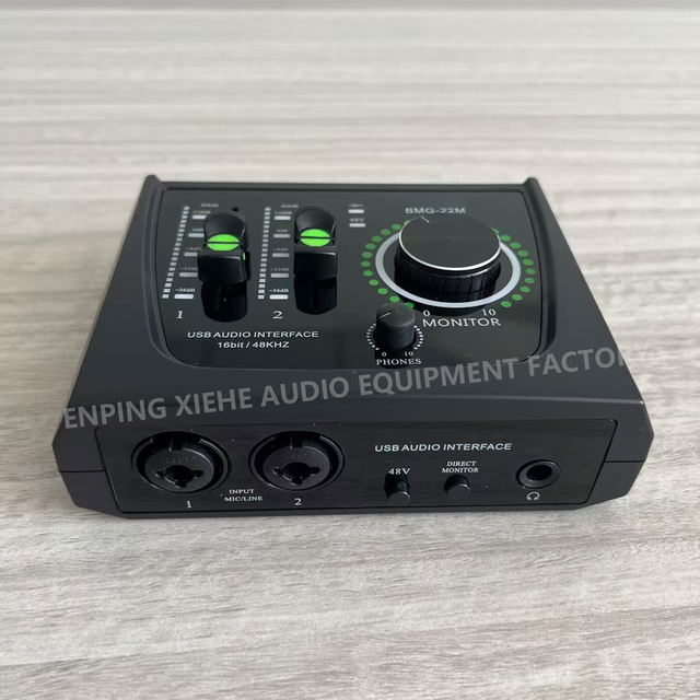 Professional External USB Sound Card Audio Interface Multiple Electronic Sounds Adjustable Voice for Studio Live Recording