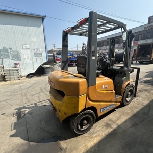 Carrello Elevatore Diesel <span class=keywords><strong>TCM</strong></span> 15 Usato con Montante a Due Stadi, Lunghezza Forche 1070mm, Distanza Centro Carico 500mm - Product Image 3